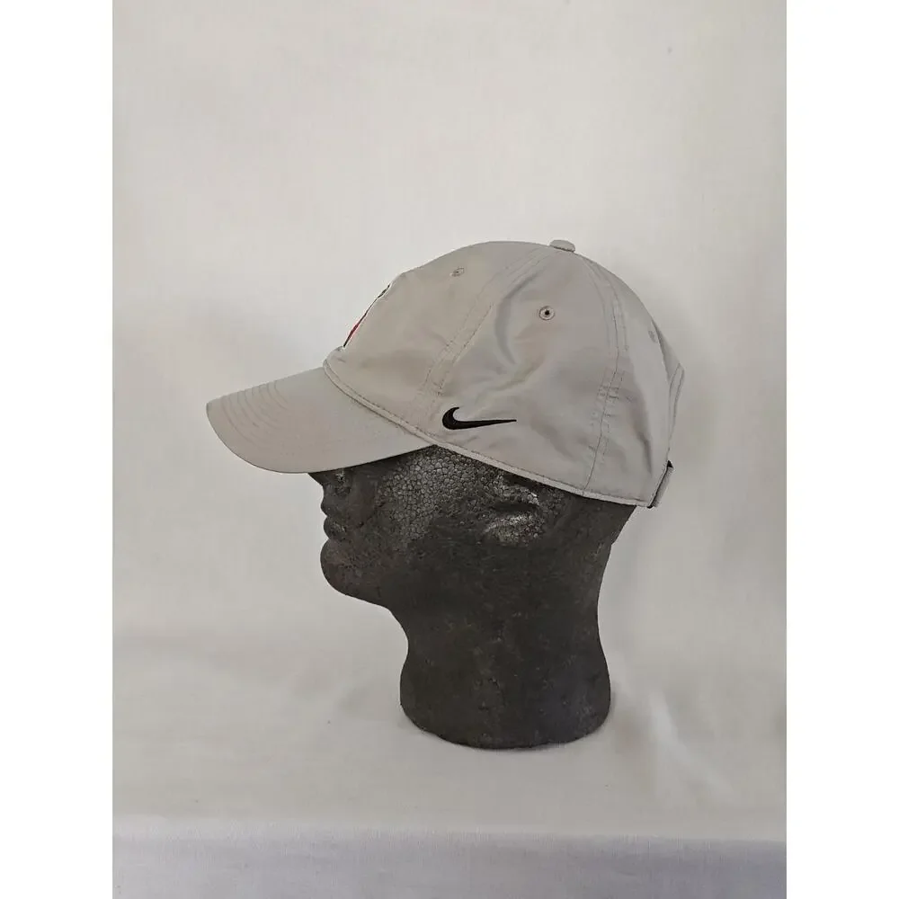 Anaheim Angels Gray Embroidered DriFit Strapback Hat Cap MLB‎ Nike Legacy91